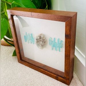 Beautiful quartz in a frame